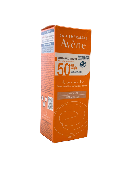 Avène Fluido con color SPF 50+ 50 ml